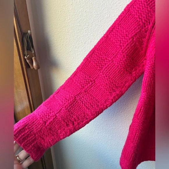 VTG Pink Knit 100% Wool Dayton’s Cardigan (Size:M) - Picture 4 of 13